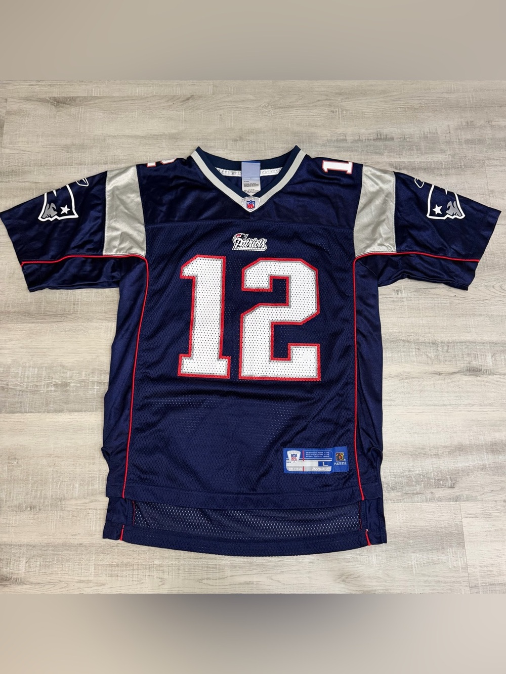Vintage Tom Brady NE Patriots NFL Reebok Jersey Youth L 14/26 Excellent Shape